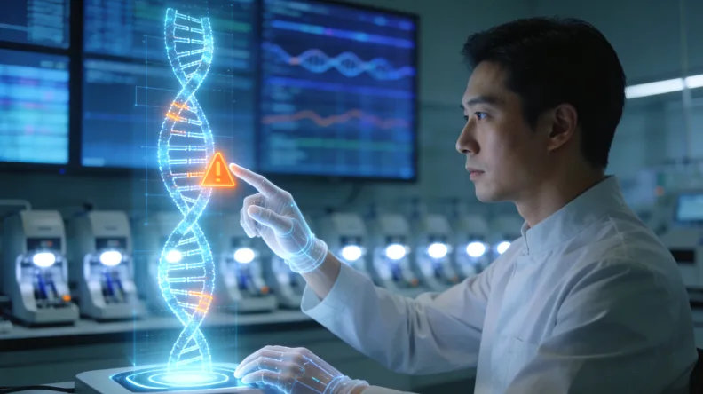 基因测序仪在工作