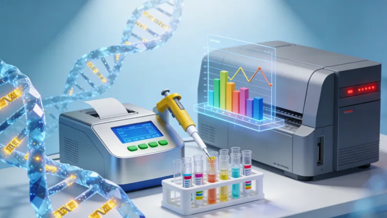 遗传咨询师正在解读基因检测报告