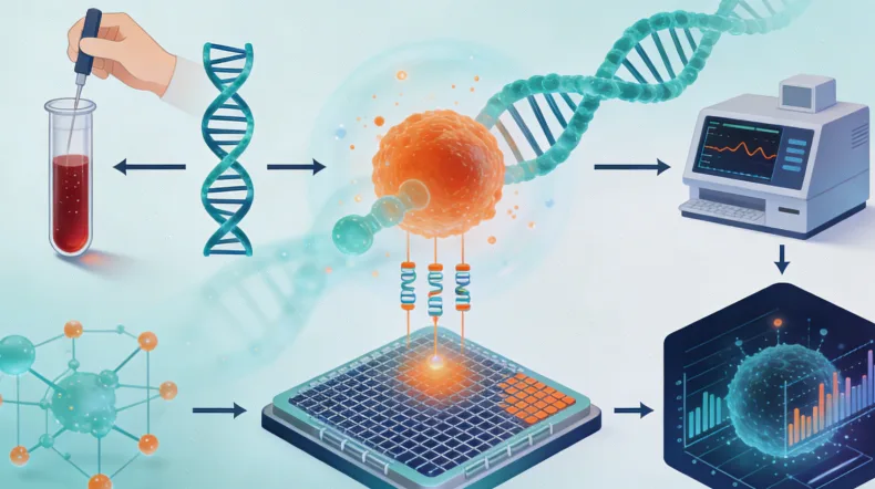 基因检测涉及的信号通路示意图