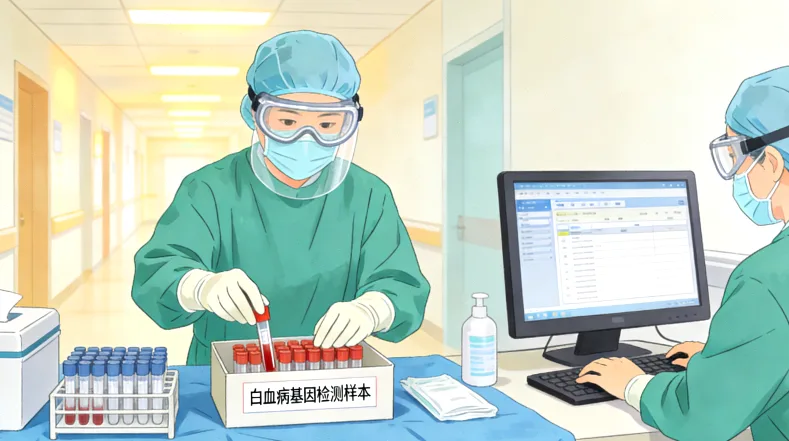 肿瘤组织样本切片处理过程图示