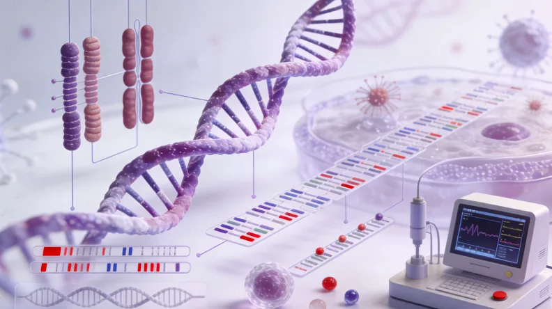 基因检测报告关键指标标注示例