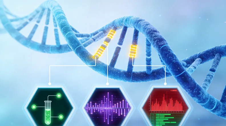 基因检测报告关键部分标注示例
