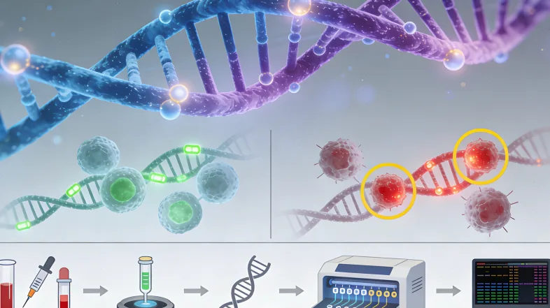 组织检测与血液检测流程对比图