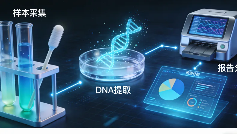基因检测实验室标准化流程分区图