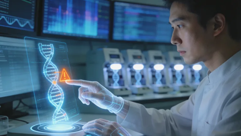 病理医生显微镜下判读检测切片