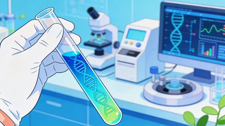 基因检测报告关键指标区域示例
