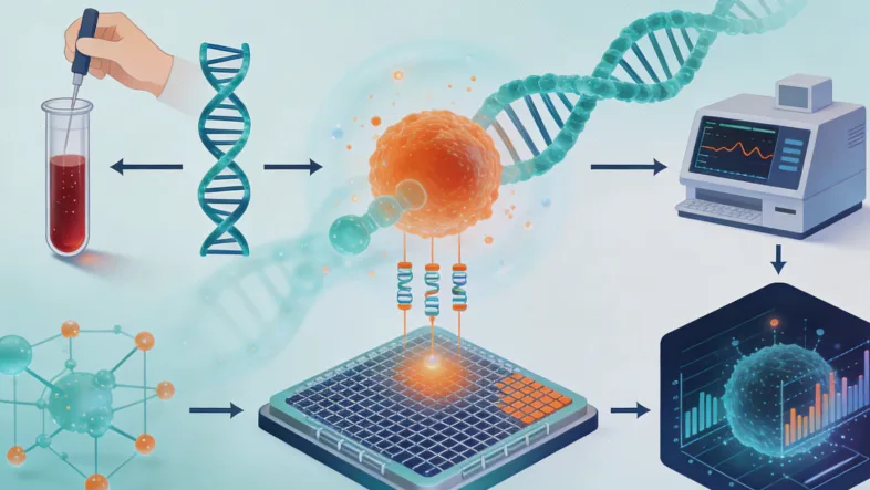 NGS高通量测序技术原理示意图