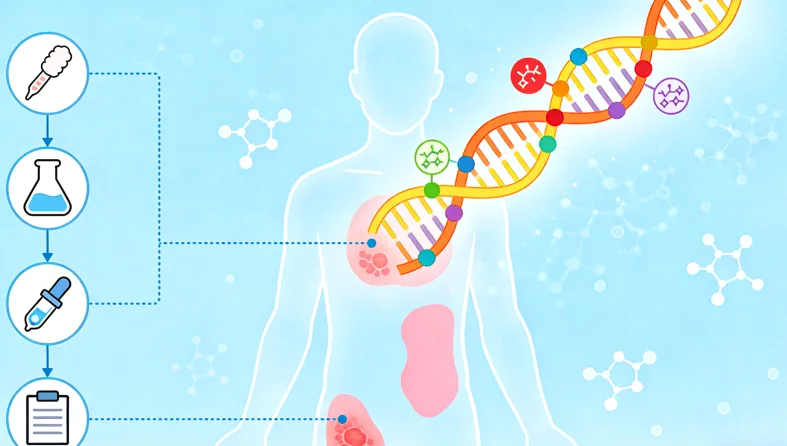 基因检测报告关键指标示意图