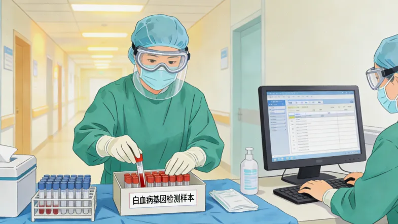 基因检测报告关键指标示意图