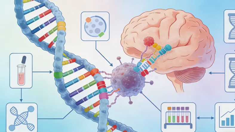 EGFR基因突变常见类型示意图