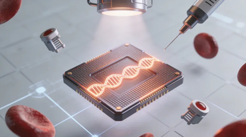 基因测序实验室工作流程示意