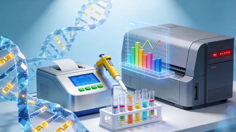 遗传咨询师正在解读基因检测报告