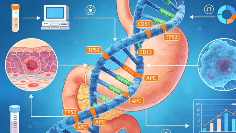 基因检测辅助靶向用药选择示意图