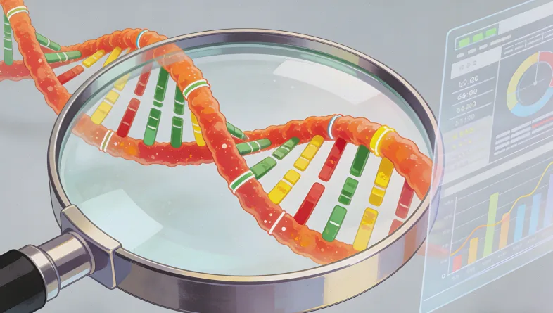 临床基因检测实验室内部工作场景