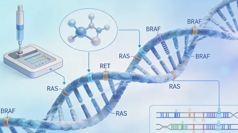 HER2基因扩增FISH检测示意图