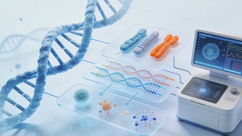 遗传咨询师正在讲解基因检测报告