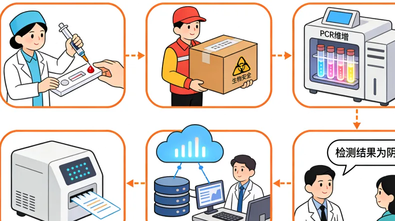 肿瘤组织样本处理与检测流程简图