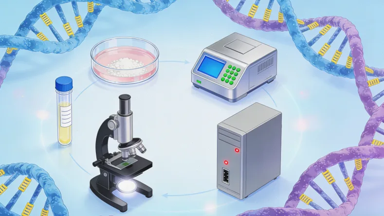免疫组化检测实验室工作流程示意