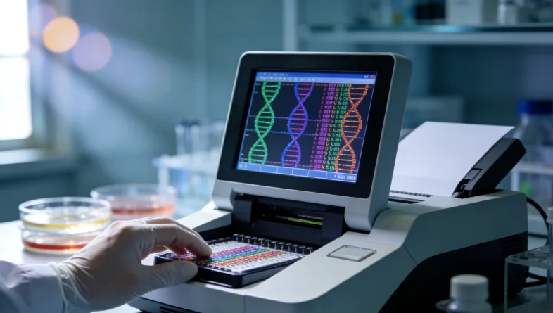 高通量测序实验室内部工作流程示意图