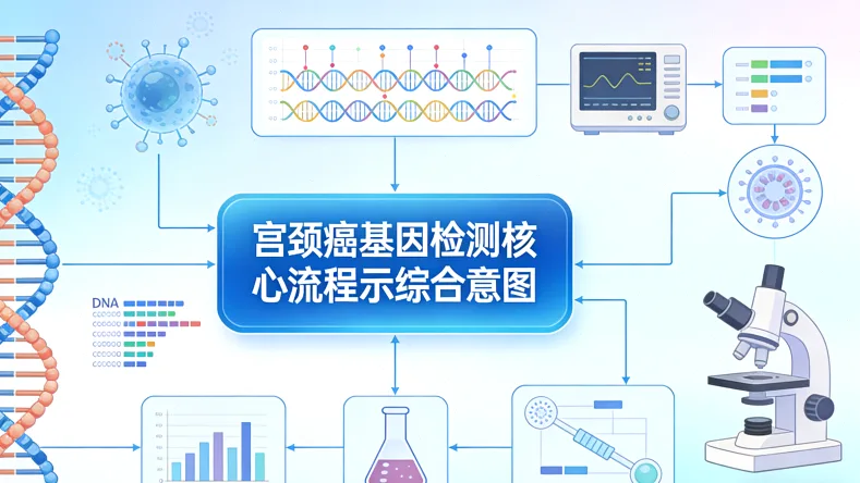 基因检测报告核心指标示意图
