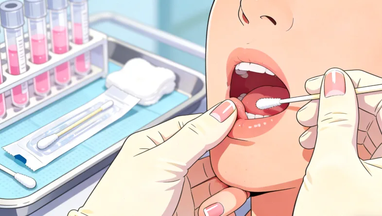 遗传咨询师正在解读基因检测报告