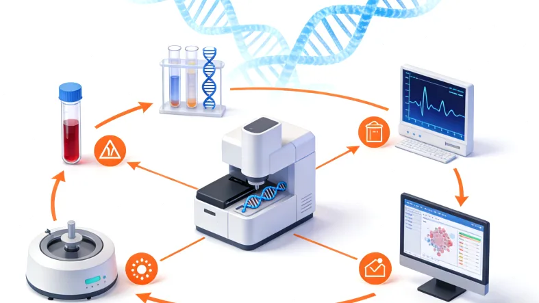 基因检测报告关键信息标注示意图
