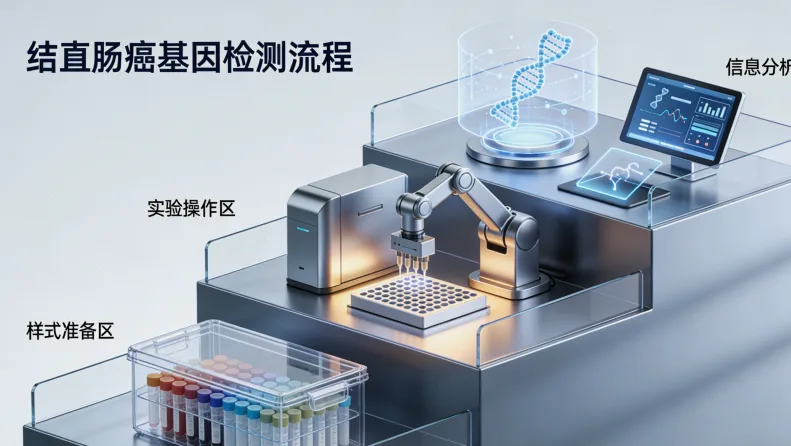 胃癌靶向治疗基因检测核心流程示意图