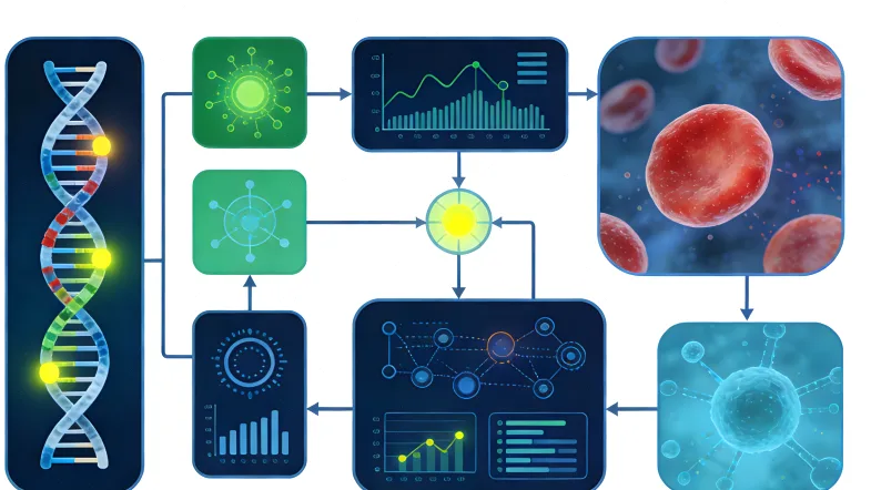 基因检测报告核心指标示意图