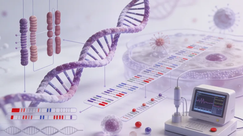 肺癌靶向治疗基因检测核心流程示意图