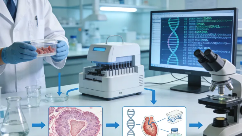 基因检测报告关键部分示例图