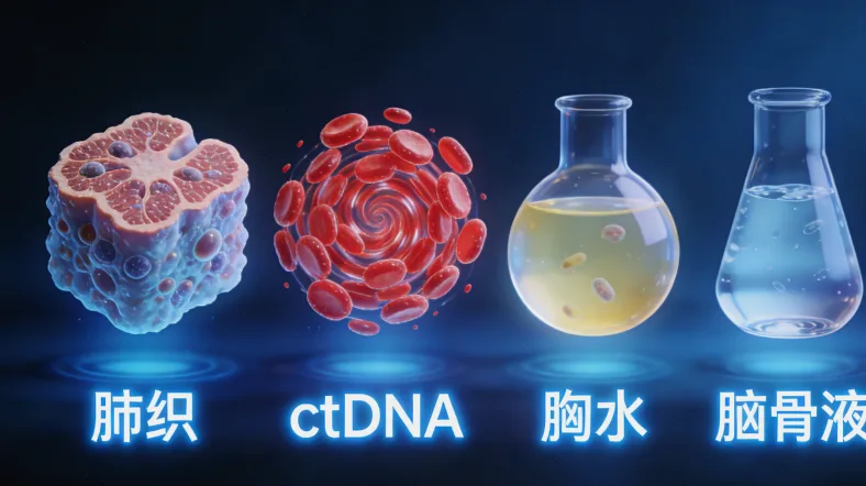 肺癌基因检测报告示例局部图