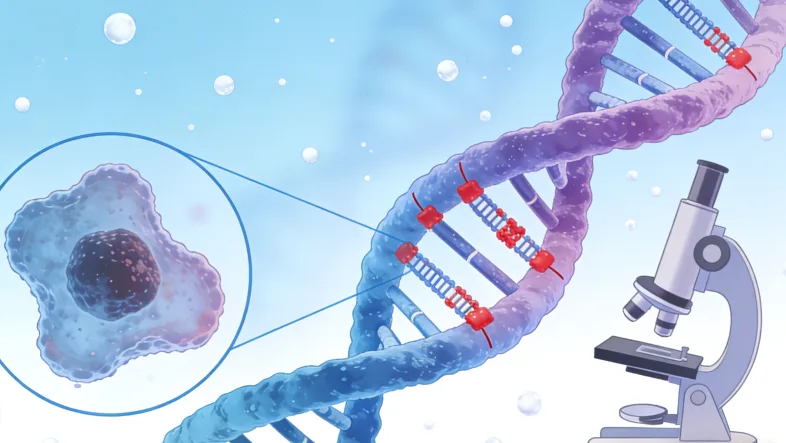 遗传咨询师正在解读基因检测报告