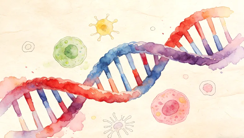 基因检测报告关键部分示例图