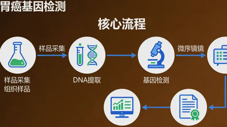 肿瘤基因检测实验室工作流程示意图