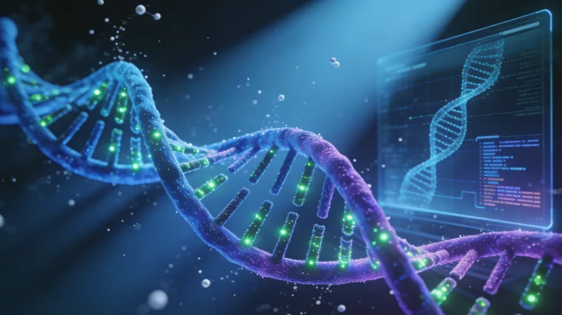 基因检测实验室内部工作场景