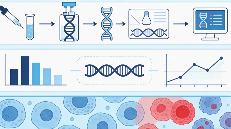 肿瘤细胞突变积累与免疫识别漫画
