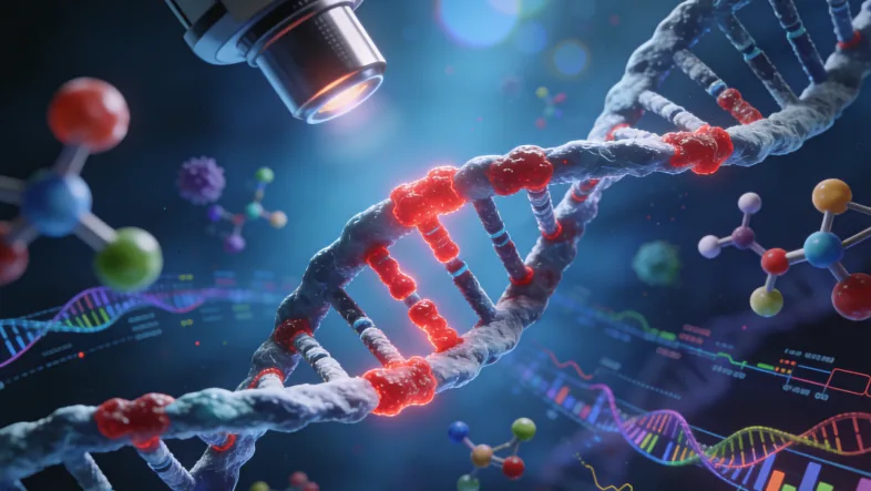 EGFR基因突变示意图