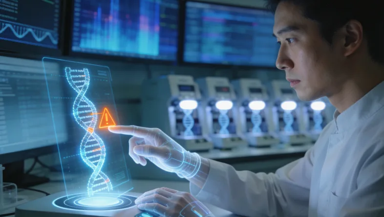 肿瘤基因检测报告核心部分示意