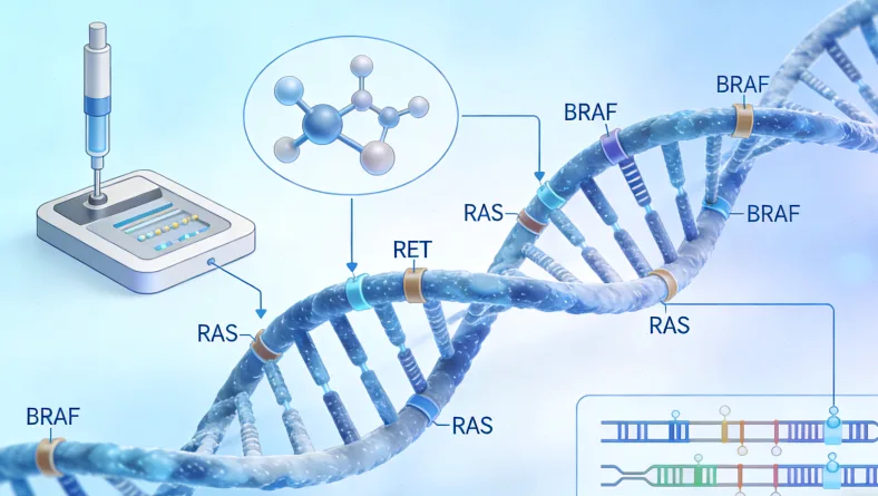 KRAS基因野生型与突变型示意图