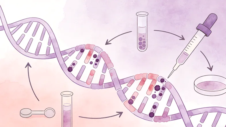 基因检测报告关键部分示例图