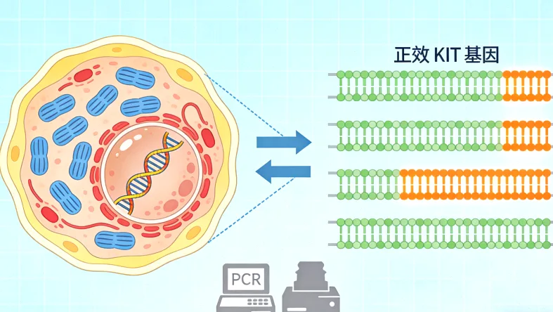 基因检测报告核心部分示意图