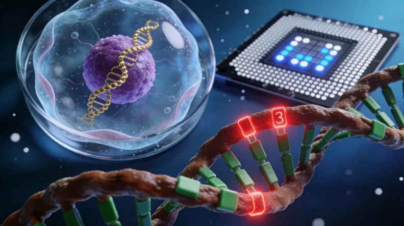 荧光显微镜下的ALK融合阳性信号图