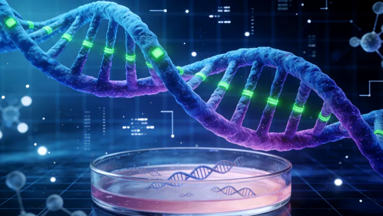 微卫星DNA序列结构示意图