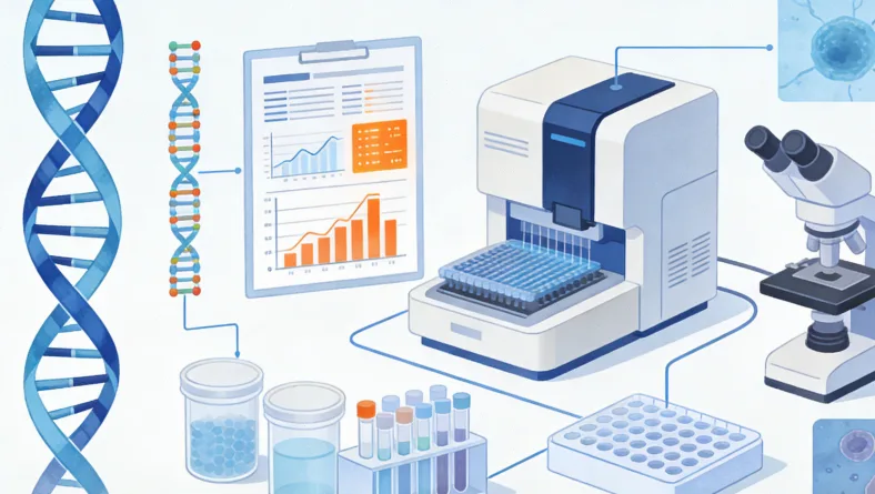 NGS检测实验室内部工作环境示意