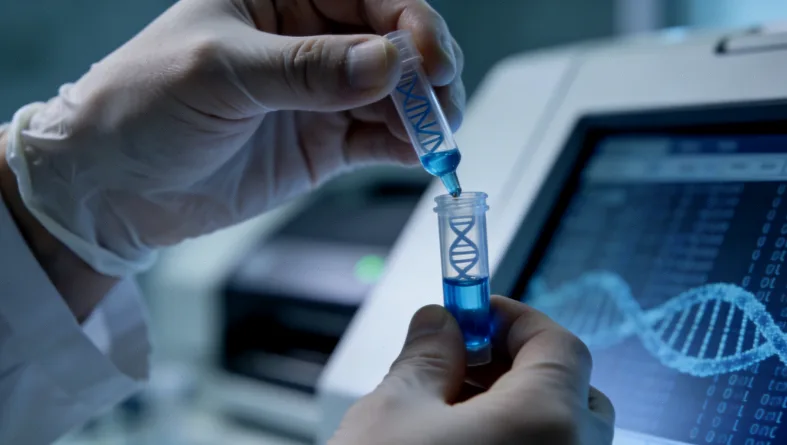 肺癌靶向治疗基因检测流程示意图