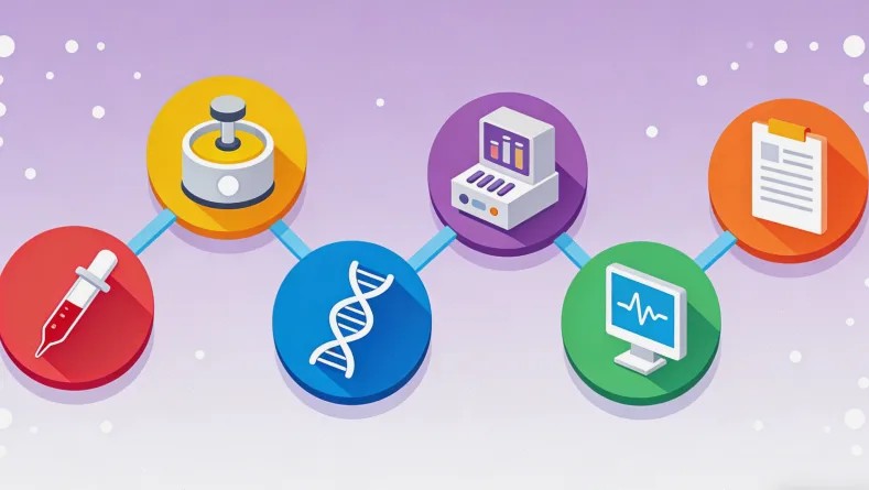 基因检测报告关键指标示意图