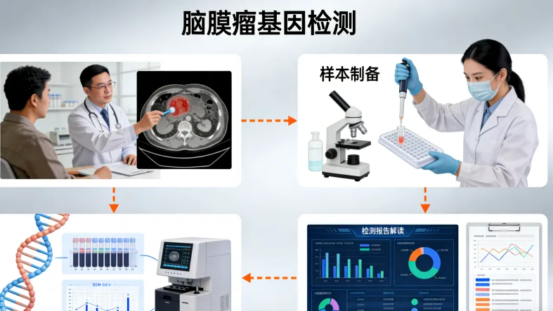 基因检测报告关键指标示意图