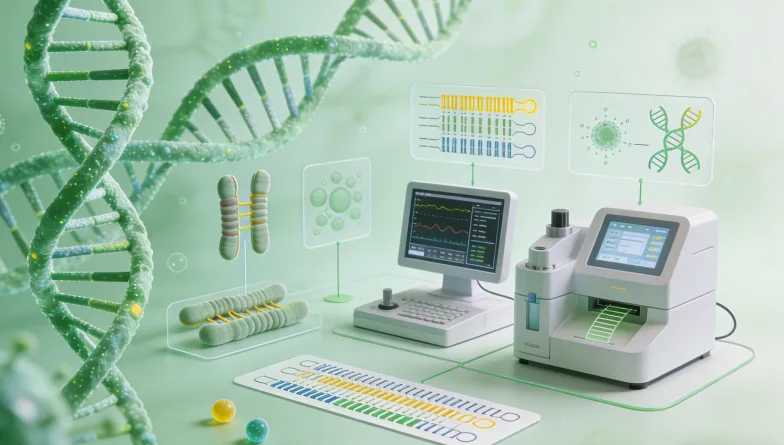 基因检测报告关键指标示例图