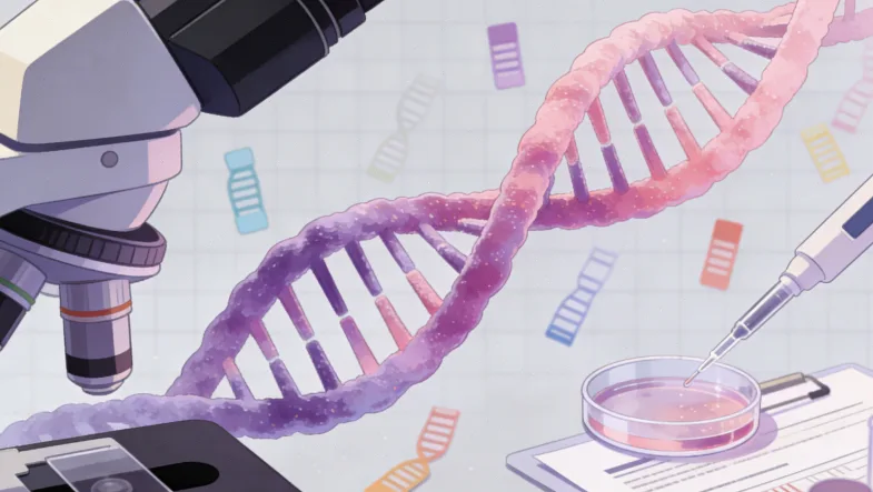 基因检测辅助化疗决策示意图