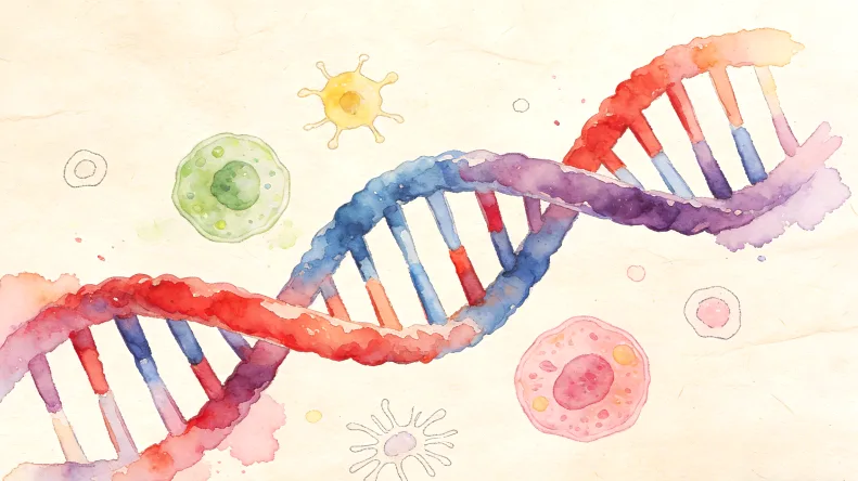 基因检测报告关键指标示意图
